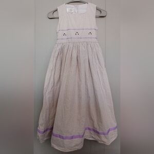Strasburg Girls 10-12 Floral Smocked Dress